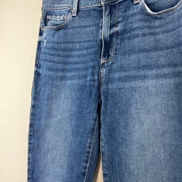 Paige Denim Hoxton Ankle Jeans Size 28 Jillian Destructed Wash Medium Blue - Picture 6 of 10